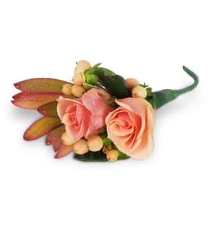 Classic Elegance Rose Boutonniere Flower Bouquet