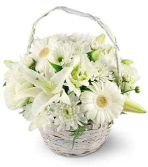 Serenity Basket Flower Bouquet