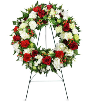 Passionate Faith Sympathy Wreath™ Flower Bouquet