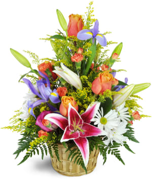 Stargazer Blessings Basket™ Flower Bouquet