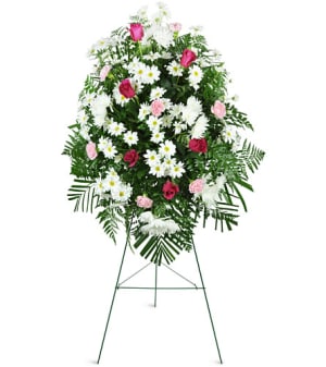 Fond Remembrance Standing Spray Flower Bouquet