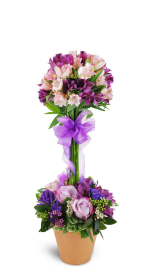 Elegant Embrace™ Topiary Flower Bouquet