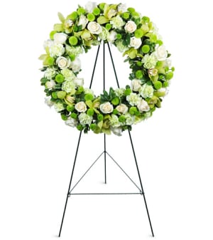 Serene Wreath Flower Bouquet