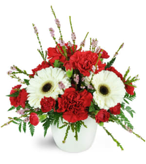 Cranberries and Cream™ Flower Bouquet
