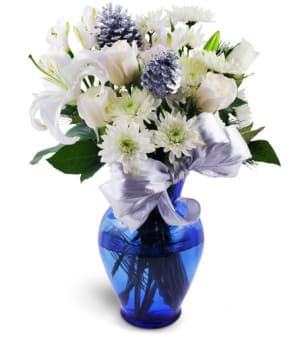 Snowy Celebration Flower Bouquet