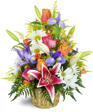 Stargazer Blessings Basket™ Flower Bouquet
