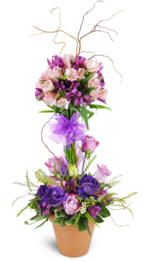 Elegant Embrace™ Topiary Flower Bouquet