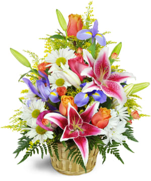 Stargazer Blessings Basket™ Flower Bouquet