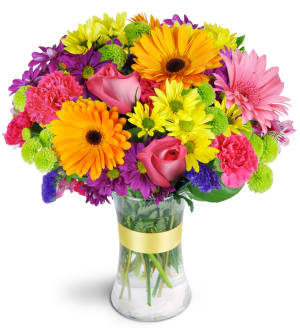 Radiant Rainbow™ Flower Bouquet