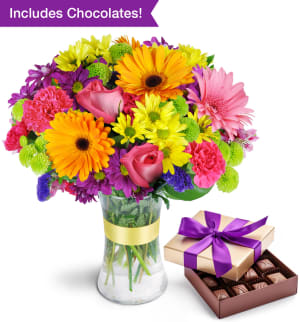 Deliciously Sweet Radiant Bundle Flower Bouquet