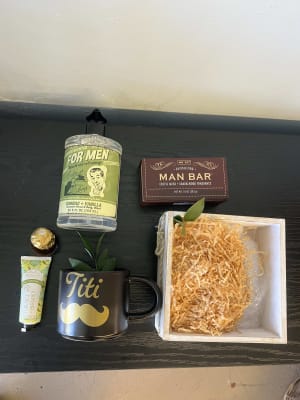Gentleman's Retreat Gift Crate Flower Bouquet