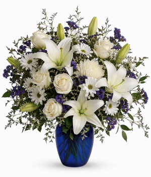 Blue & Beautiful Flower Bouquet