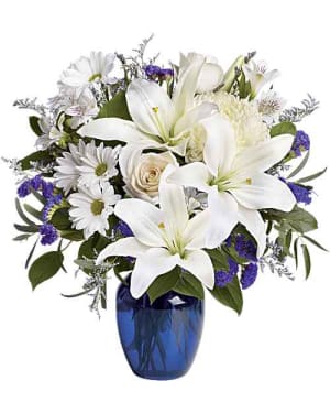 Beautiful in Blue Flower Bouquet