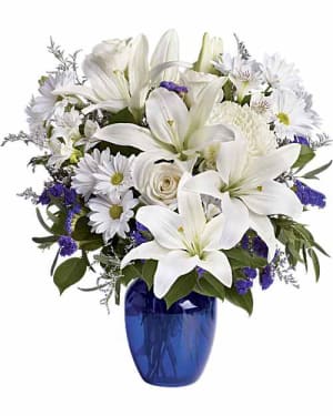 Beautiful in Blue Flower Bouquet