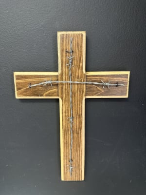Hand Made Wooden Crosses Flower Bouquet