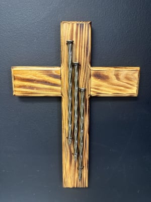 Hand Made Wooden Crosses Flower Bouquet