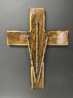 Hand Made Wooden Crosses Flower Bouquet