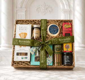 Gourmet Goody Tray Flower Bouquet