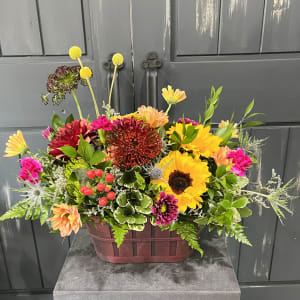 Fall Meadow Basket Flower Bouquet