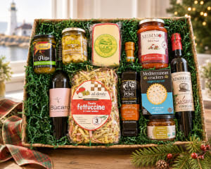 Mediterranean Gift Basket Flower Bouquet