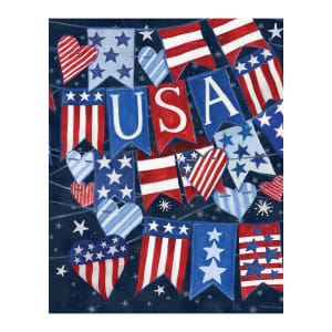 USA Banner 20" Art Pole