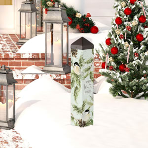 Winter Chickadee 20" Art Pole