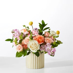 French Market Bouquet with Ivory Vase Flower Bouquet