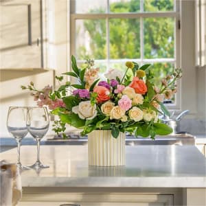 French Market Bouquet with Ivory Vase Flower Bouquet