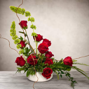 I Love You, 12 Red Roses Flower Bouquet