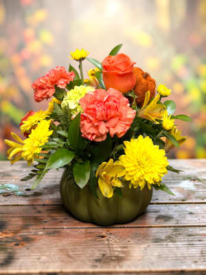 Pumpkin Surprise Flower Bouquet