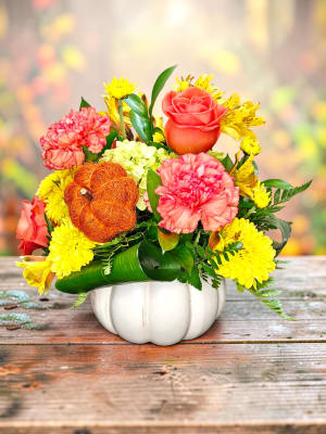 Pumpkin Surprise Flower Bouquet