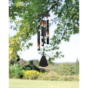 Cardinals Appear Wind Chime With Stand