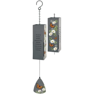 Beautiful Memories Harmony Bell Wind Chime With Stand Flower Bouquet