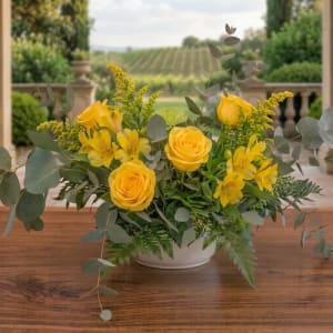 Goldenrod Wedding Collection Flower Bouquet
