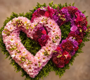 Double Heart Wreath Flower Bouquet