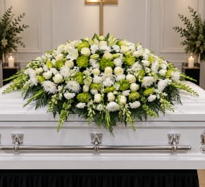 Fields of Glory Casket Spray Flower Bouquet