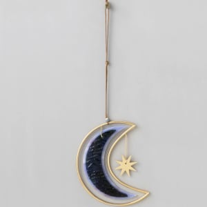 Stained Glass Light Catcher – Moon & Star