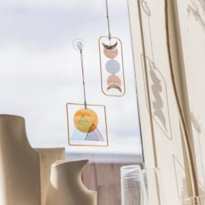 Sunset Mountains Stained Glass Suncatcher | Scout Curated Wears
