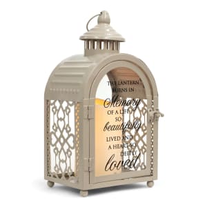 Burns In Memory Memorial Lantern Flower Bouquet