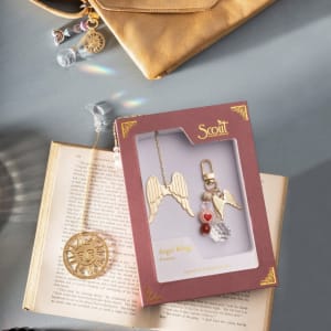 Bookmark & Keychain Set – Angel Wings | Protection