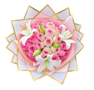 Roses and Lilies Bouquet Flower Bouquet