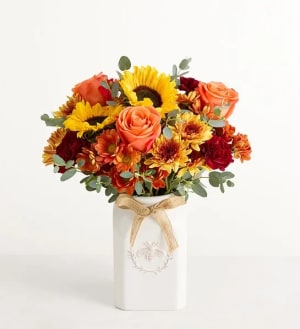 Honey Bee Buzz For Fall Flower Bouquet