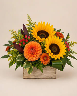 Golden Harvest Garden Flower Bouquet