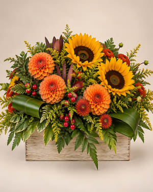 Golden Harvest Garden Flower Bouquet