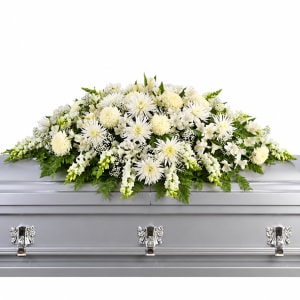 Enduring Light Casket Spray Flower Bouquet
