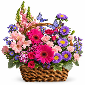 Country Basket Blooms Flower Bouquet