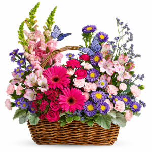 Country Basket Blooms Flower Bouquet