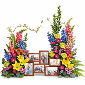 Loving Farewell Photo Tribute Bouquet Flower Bouquet