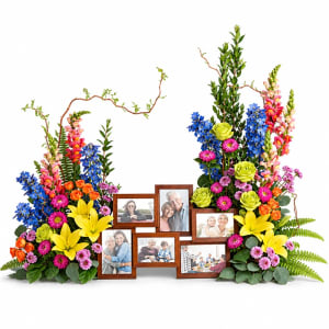 Loving Farewell Photo Tribute Bouquet Flower Bouquet