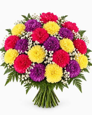 Mixed Carnations Arrangements Flower Bouquet